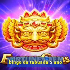 bingo da tabuada 5 ano