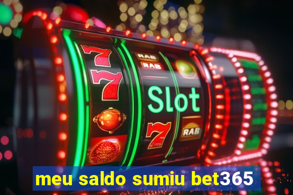 meu saldo sumiu bet365