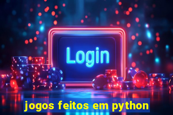 jogos feitos em python