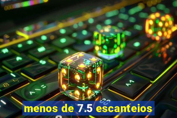 menos de 7.5 escanteios