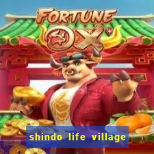 shindo life village blaze private server codes