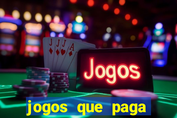 jogos que paga dinheiro de verdade no pix