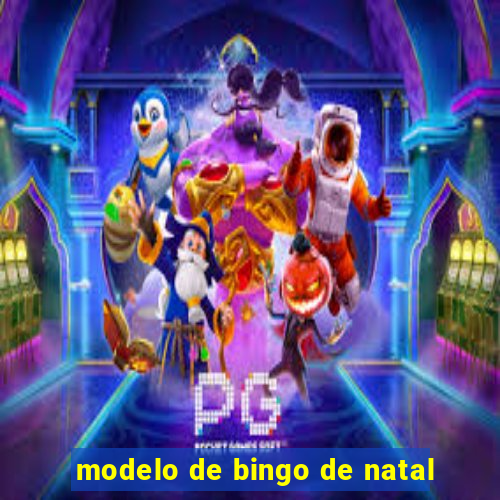 modelo de bingo de natal