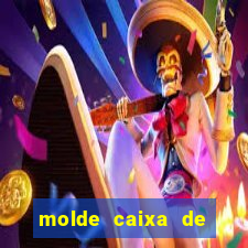 molde caixa de baralho png