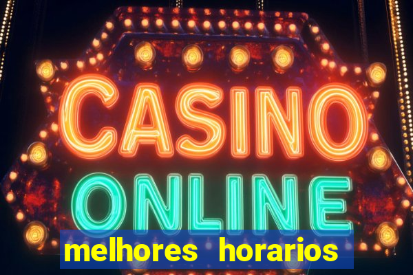 melhores horarios pagantes fortune tiger