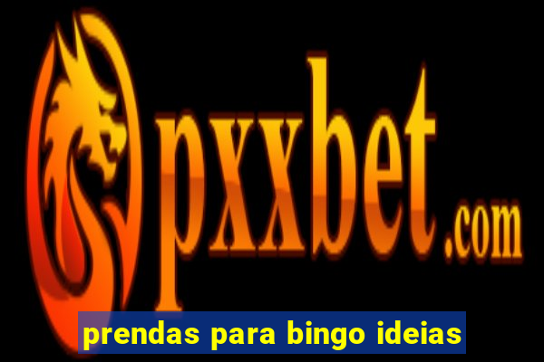 prendas para bingo ideias