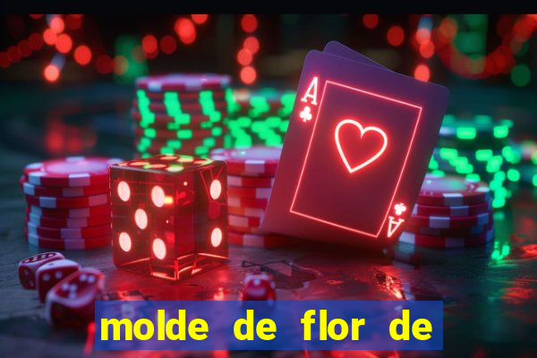 molde de flor de eva grande para imprimir