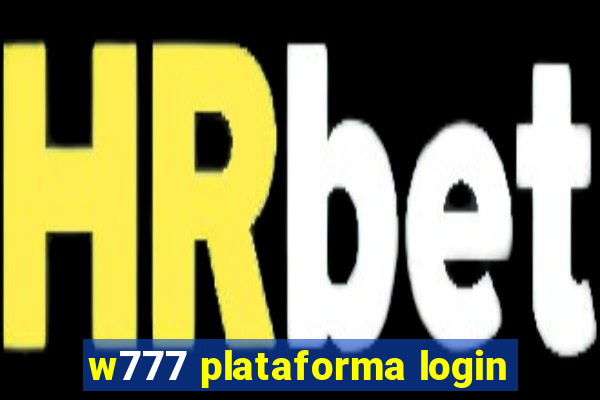 w777 plataforma login