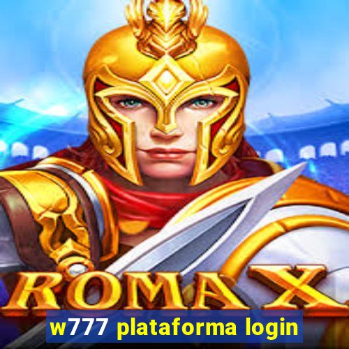 w777 plataforma login