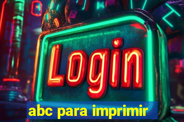 abc para imprimir