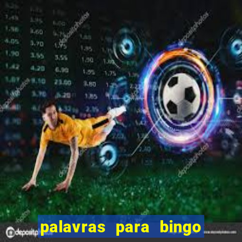 palavras para bingo cha de bebe