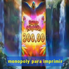 monopoly para imprimir