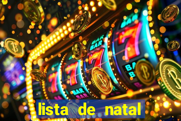 lista de natal para imprimir