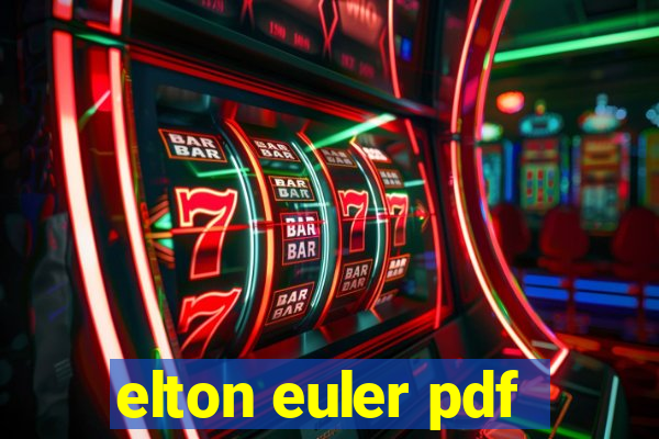 elton euler pdf