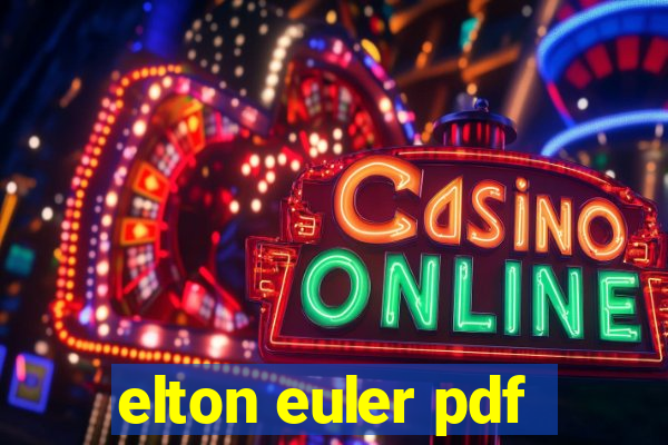 elton euler pdf