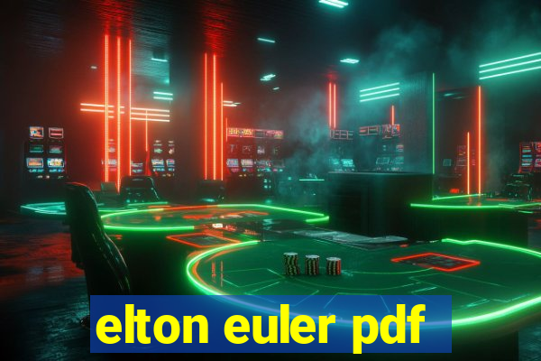 elton euler pdf