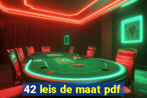 42 leis de maat pdf