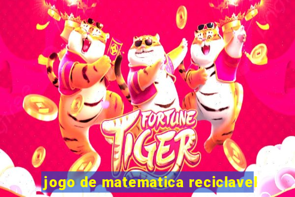 jogo de matematica reciclavel