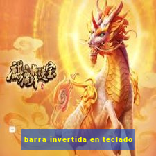 barra invertida en teclado