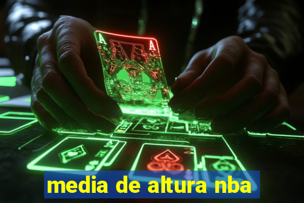 media de altura nba