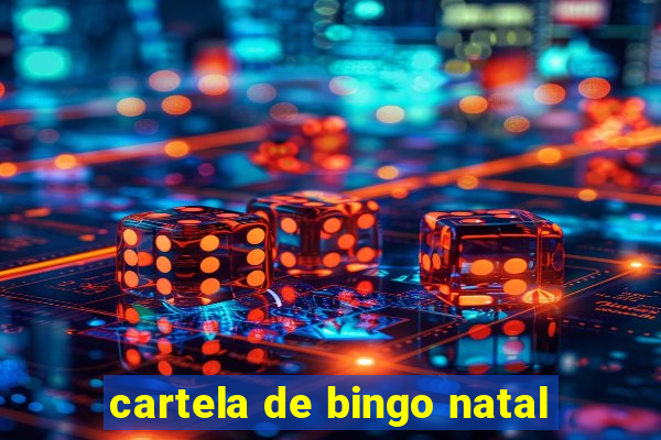 cartela de bingo natal