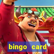 bingo card generator with pictures