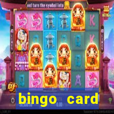 bingo card generator with pictures