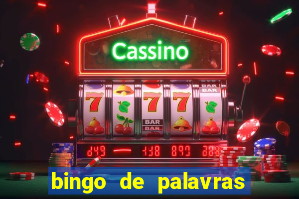 bingo de palavras 3 ano