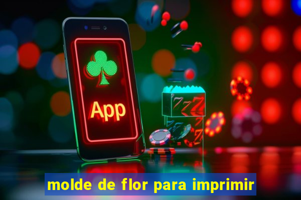 molde de flor para imprimir