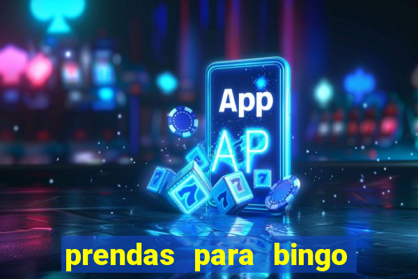 prendas para bingo de natal