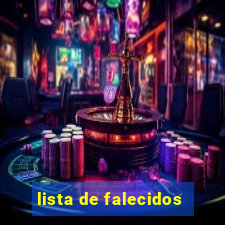 lista de falecidos