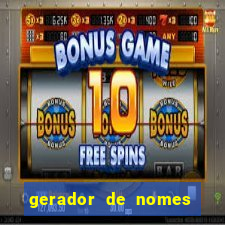 gerador de nomes para jogos