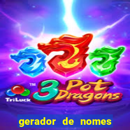 gerador de nomes para jogos