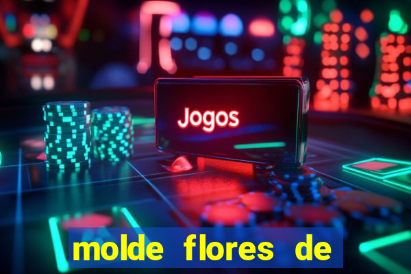 molde flores de papel para imprimir