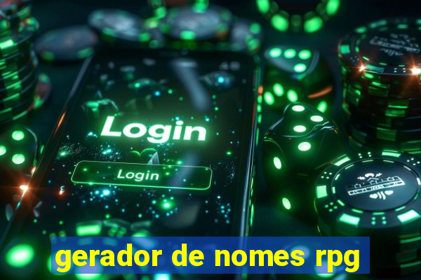 gerador de nomes rpg