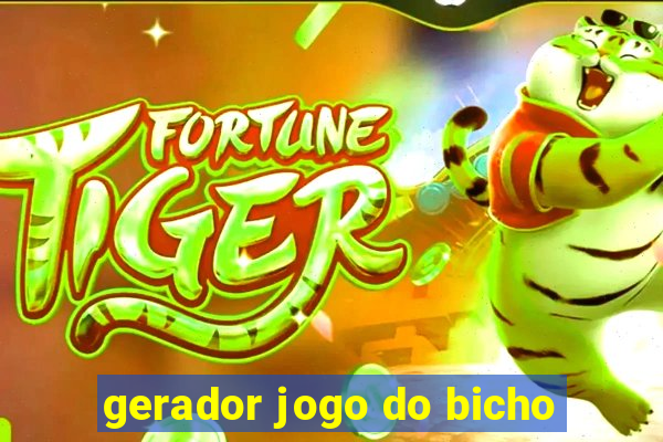 gerador jogo do bicho