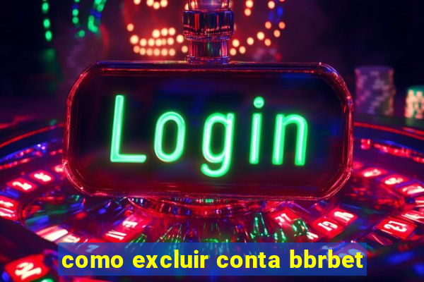 como excluir conta bbrbet