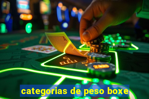 categorias de peso boxe