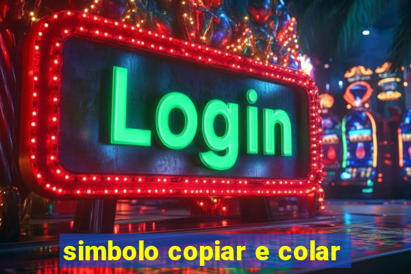 simbolo copiar e colar