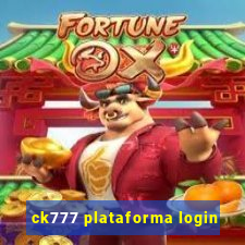 ck777 plataforma login