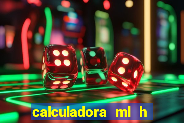 calculadora ml h para mcg kg min