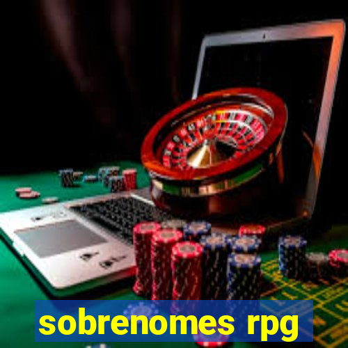 sobrenomes rpg