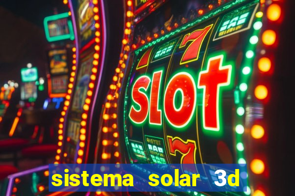 sistema solar 3d em movimento