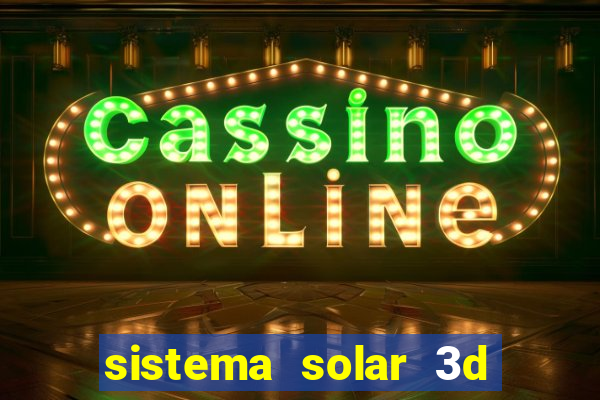 sistema solar 3d em movimento