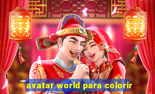 avatar world para colorir