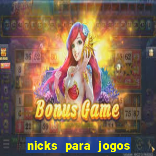 nicks para jogos de tiro