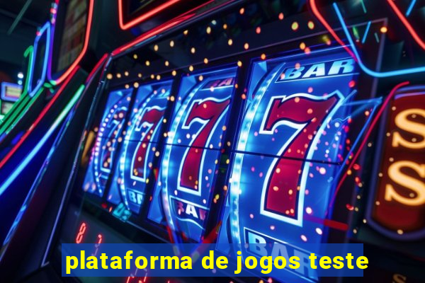 plataforma de jogos teste