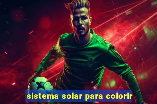 sistema solar para colorir