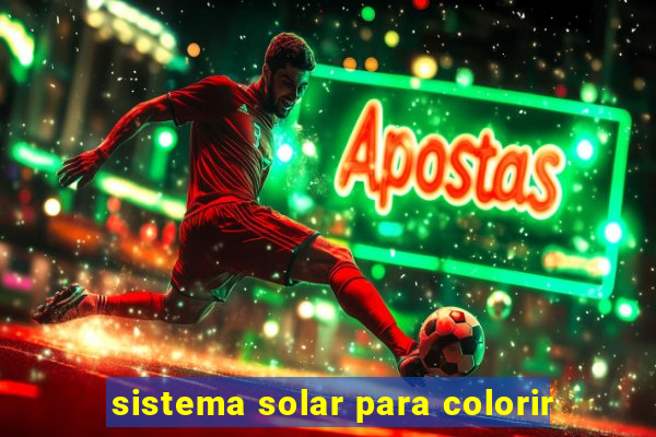 sistema solar para colorir