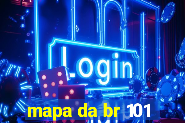 mapa da br 101